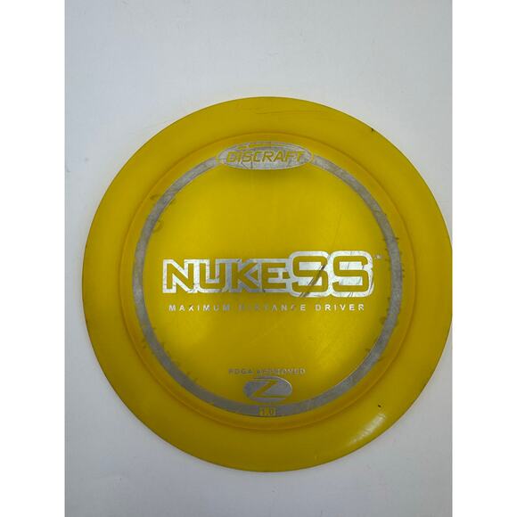 Discraft Disc Golf Nuke SS Plastic Maximum Distance Driver Disc Yellow - Picture 1 of 2